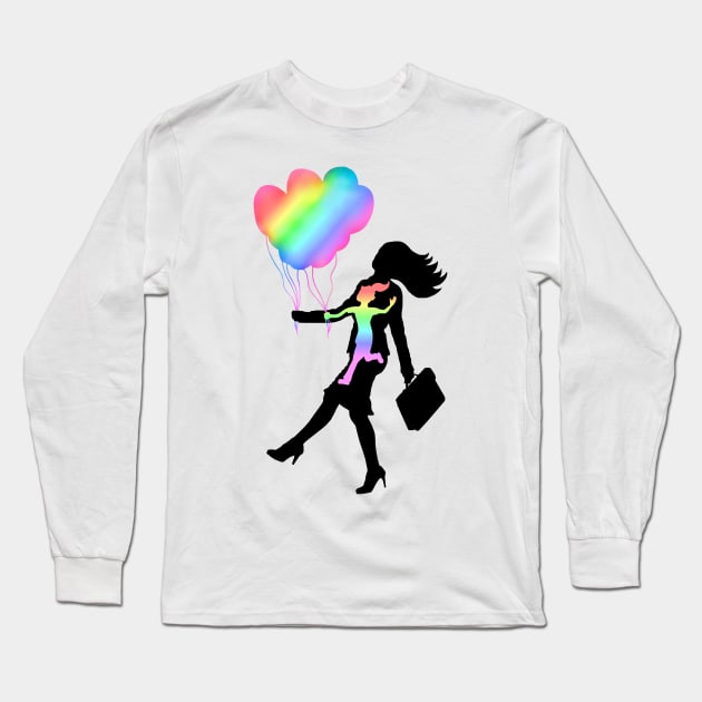 The Eternal Inner Child at Heart Long Sleeve T-Shirt by Art by Deborah Camp